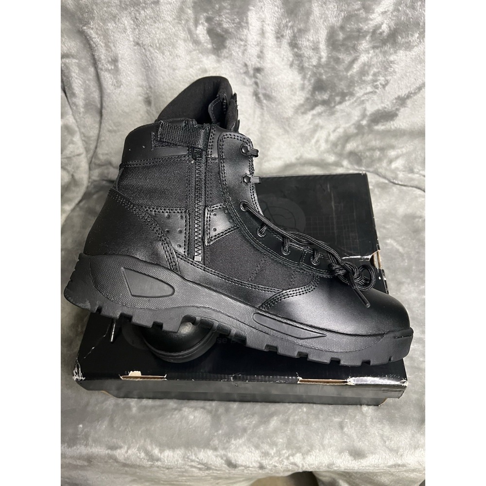 LawPro Men's 6" Tactical Duty Boots Side Zip Black NEW US 12 Wide - Picture 7 of 13